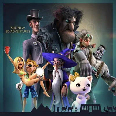 Dendera Casino presenta a sus personajes icónicos con cartas, fichas y ruleta
